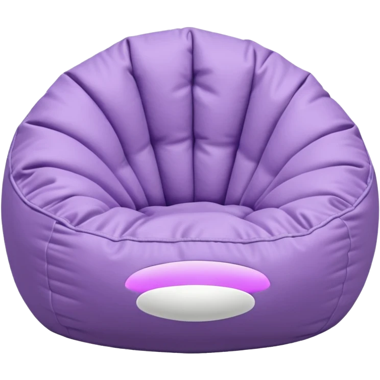 Light pastel  purple bean bag emoji