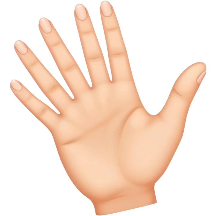 left hand with only three fingers emoji