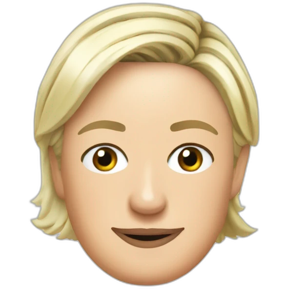Marine le Pen in toilet emoji