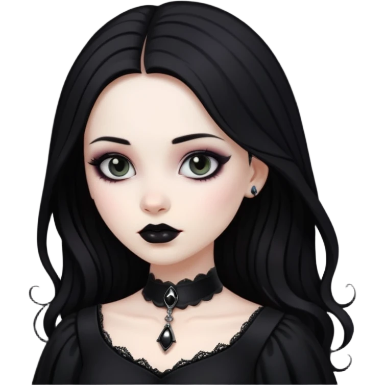 Zunbi mulher gótica emoji