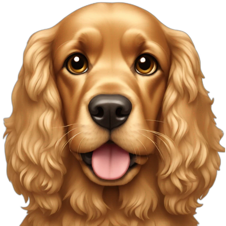 golden cocker spaniel emoji