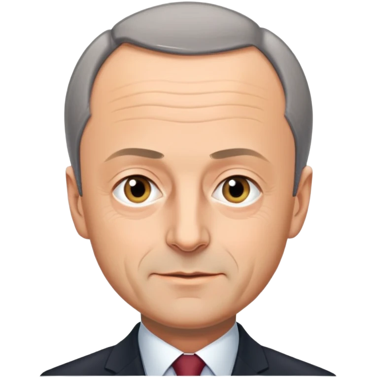 Friedrich Merz, German politician with short gray hair and suit emoji