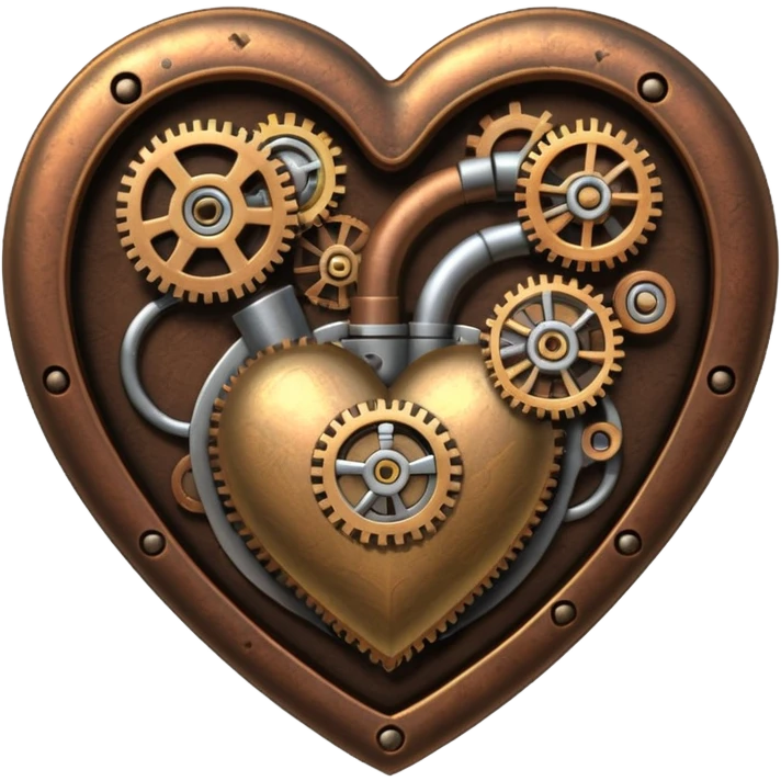steampunk heart emoji