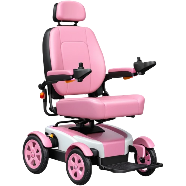 pink oreo design on electric wheelchair emoji