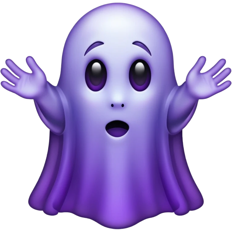  ghost dark purple emoji