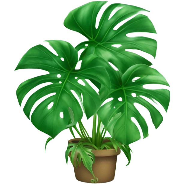 monstera plant emoji