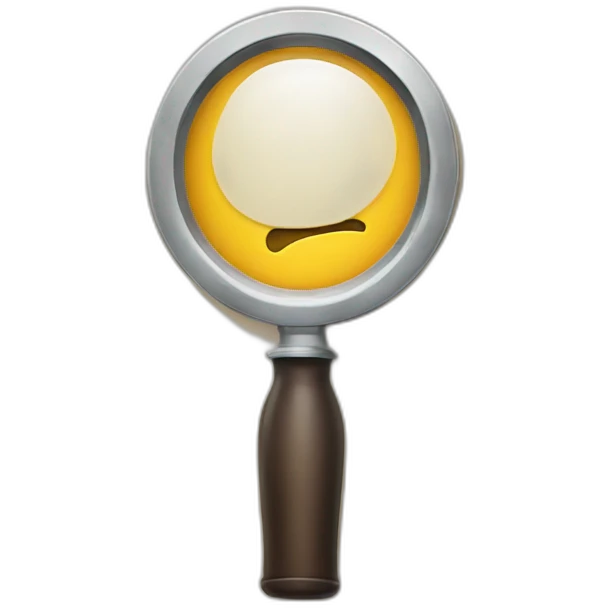 magnifying emoji