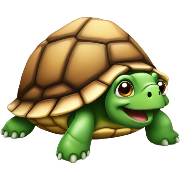 Poop emoji on a turtle emoji