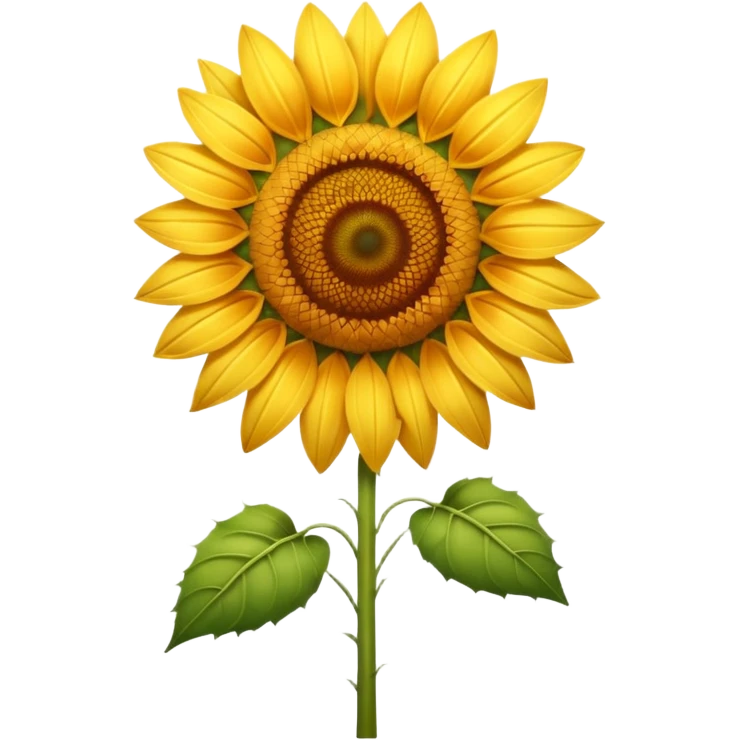 A tall summer sunflower glowing in warm golden light. emoji