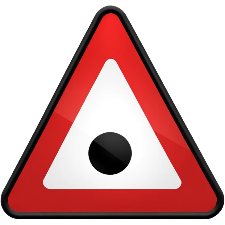 traffic sign tringle symbols emoji
