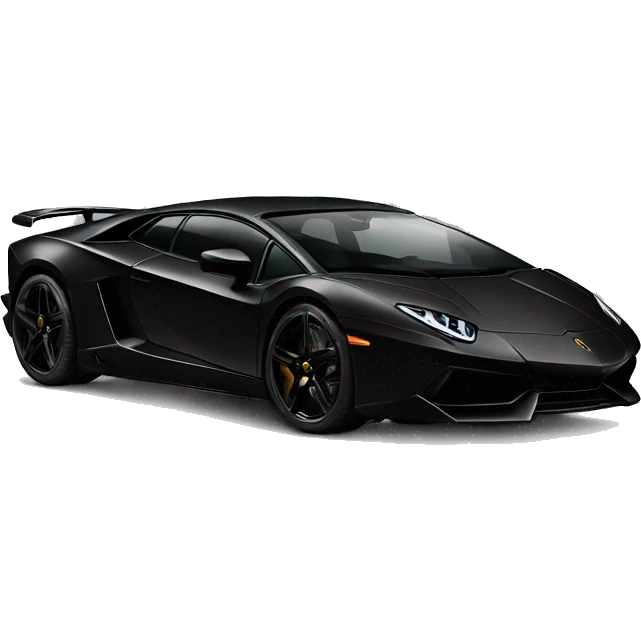Black Lamborghini  emoji