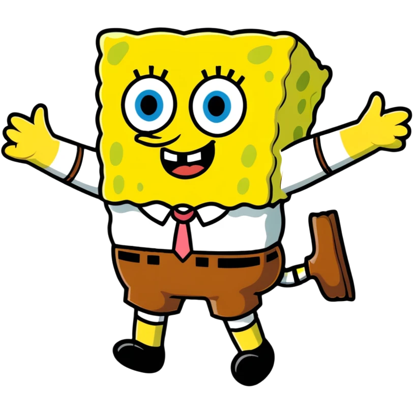 iconic SpongeBob SquarePants emoji