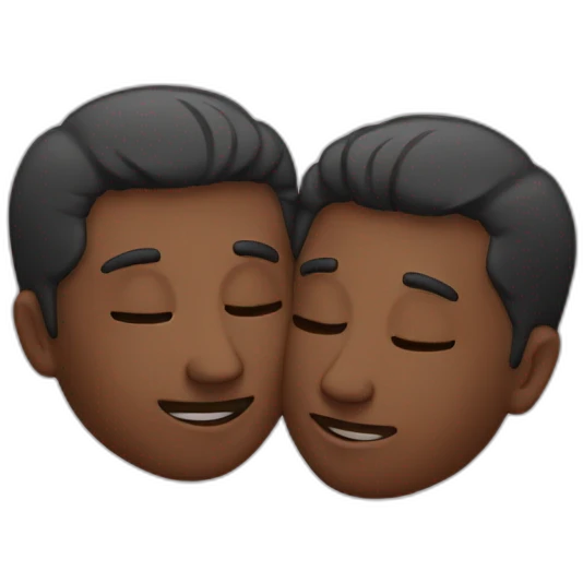 two men cuddling emoji