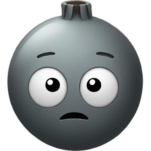 sad bomb emoji