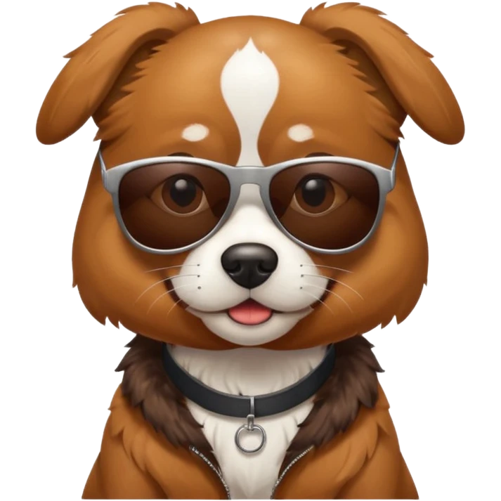 Dog doing the griddy wearing sunglasses  emoji