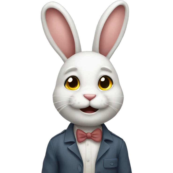 Careless bunny emoji