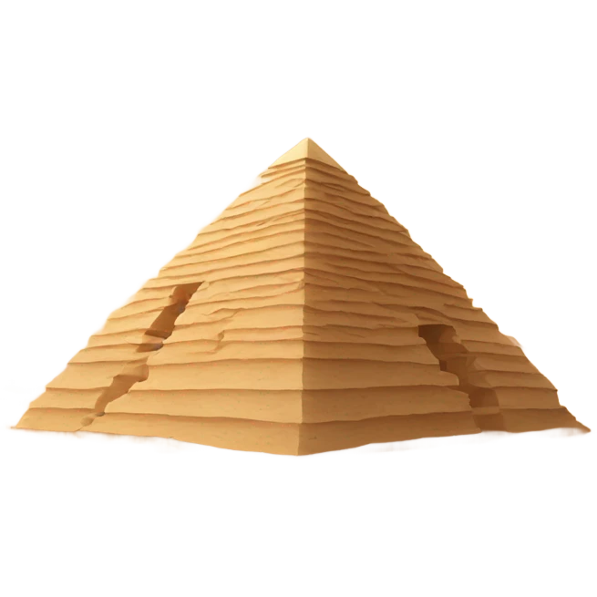 desert pyramid in Lybia emoji