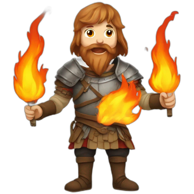 medieval firebreather emoji