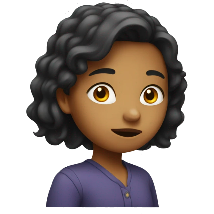 Sneaky girl emoji