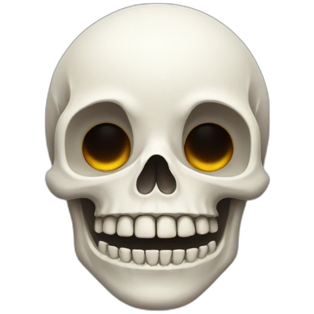 skull saying hi emoji