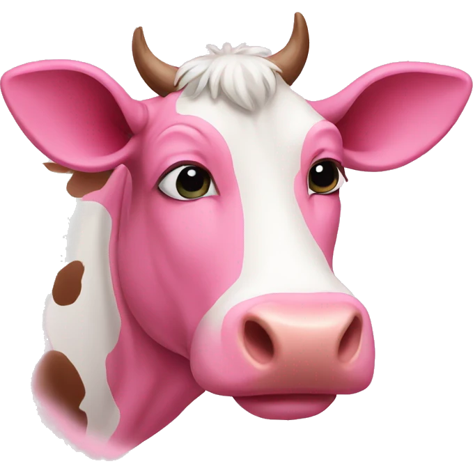 pink cow emoji