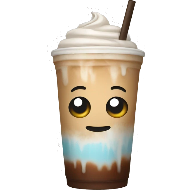 Iced latte emoji