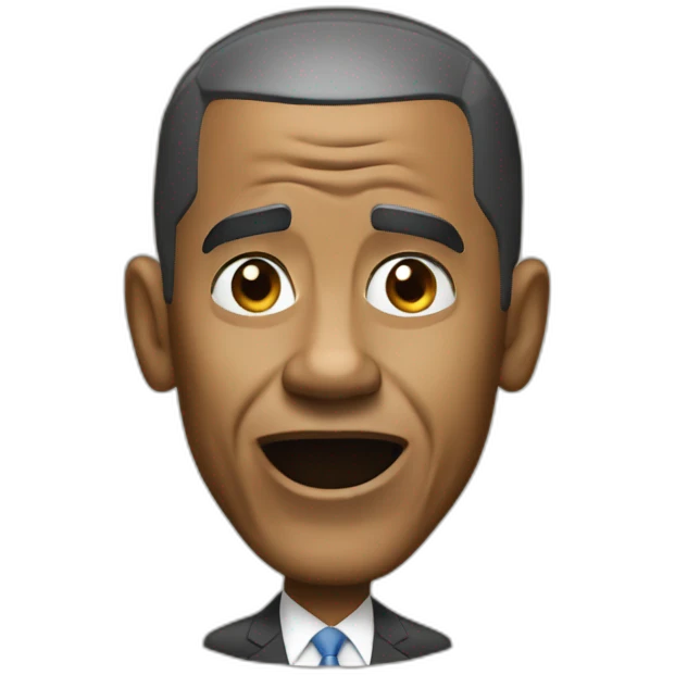 Barak Obama surprised emoji