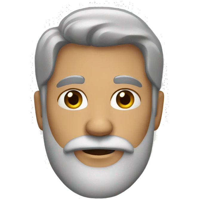 man with gray beard emoji