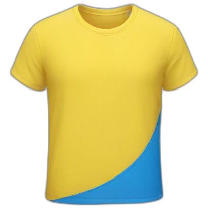 t-shirt yellow and blue emoji