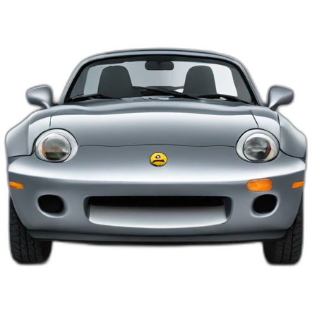 MX5 première génération grise avec phare clapet emoji