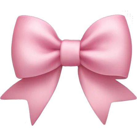 Light pink bow emoji