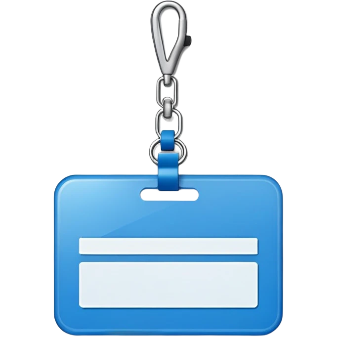blue Name tag emoji