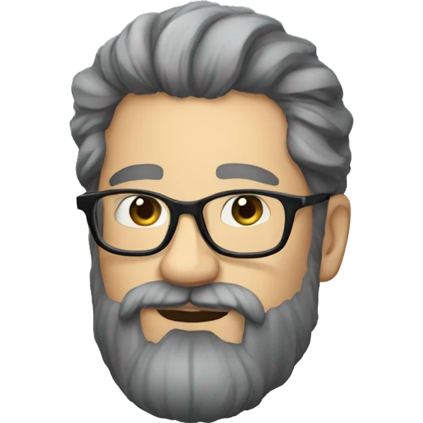 Majestic french bearded person with glasses emoji