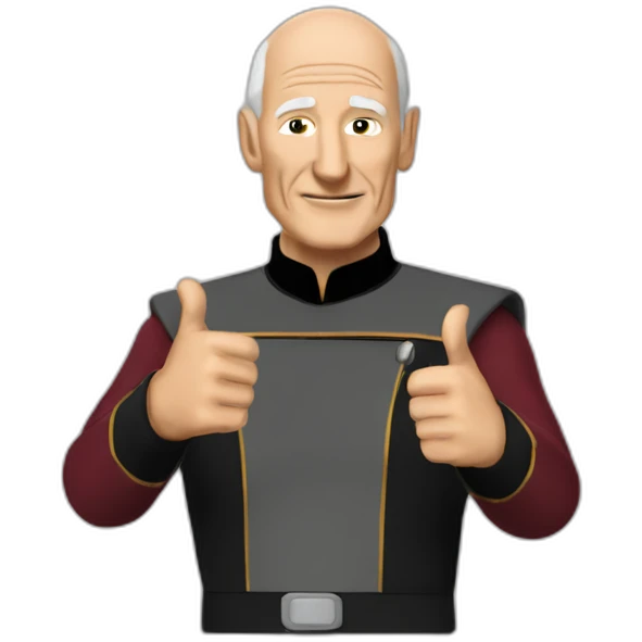 Picard two thumbs up emoji