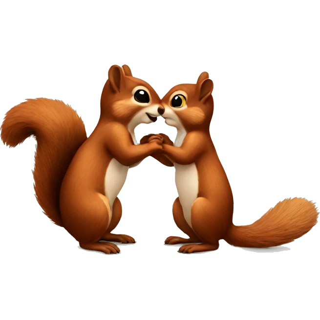 squirrel kiss emoji
