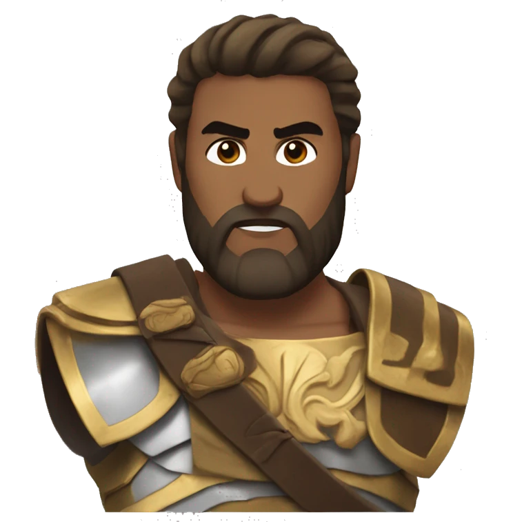 leonidas face hair is emoji