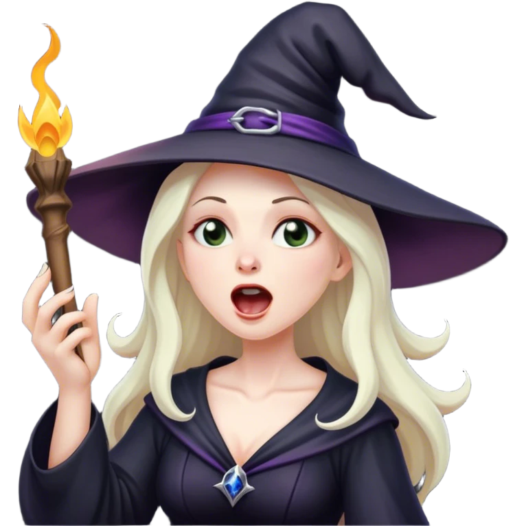 witch singing emoji
