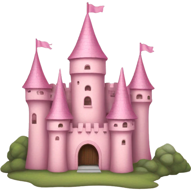 Soft pink castle  emoji