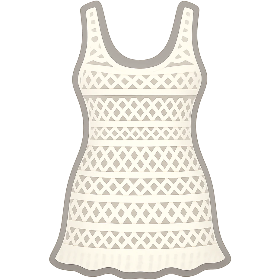 white crochet swim coverup dress twitter emoji style  emoji