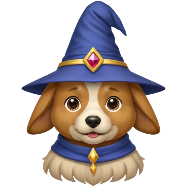 Dog wizard emoji