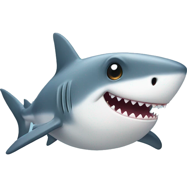 Cute shark emoji