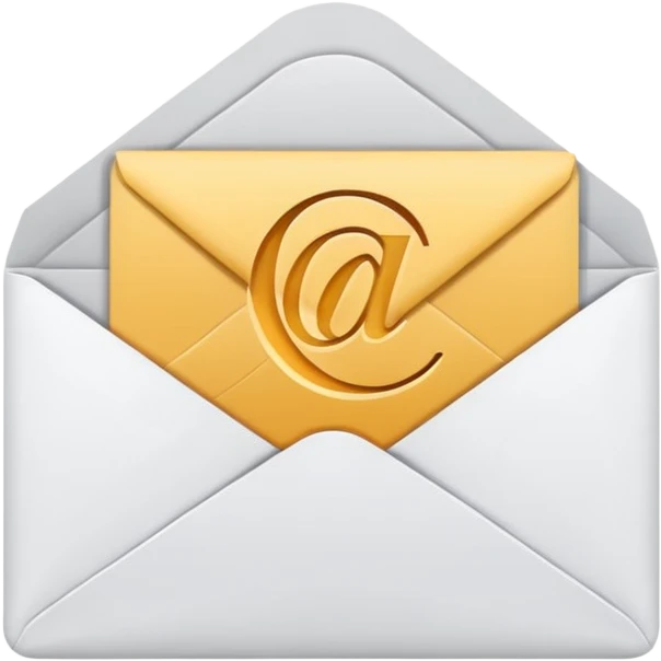 email icon, open envelope with letter emoji