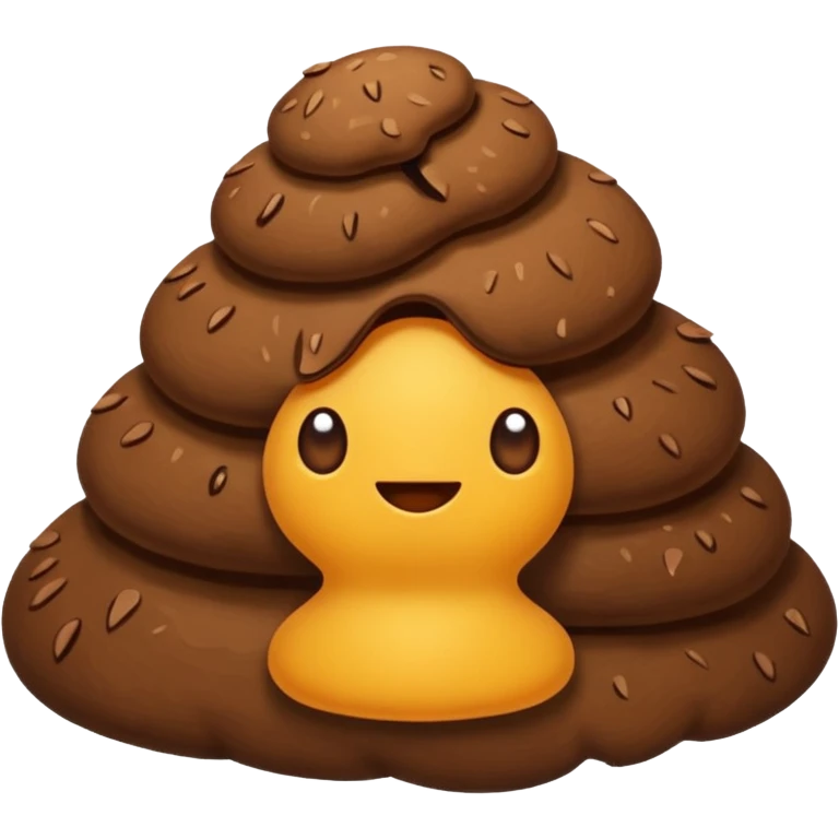  plain Pile of Poo on iOS emoji