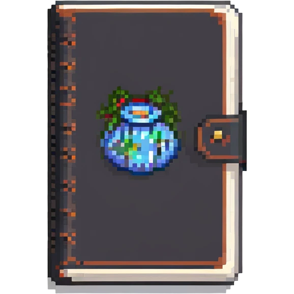 pass book pixel art style emoji