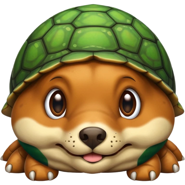 Dog mixed with a turtle  emoji