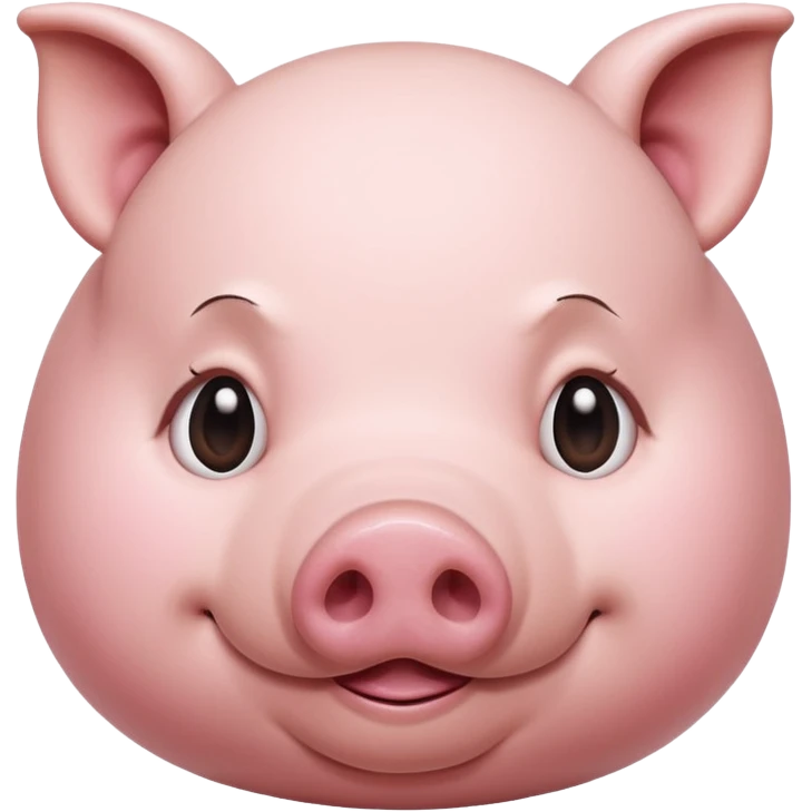Female Pig with Big Stomach and Lazy emoji