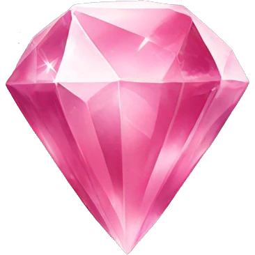 Crystal and hearts emoji