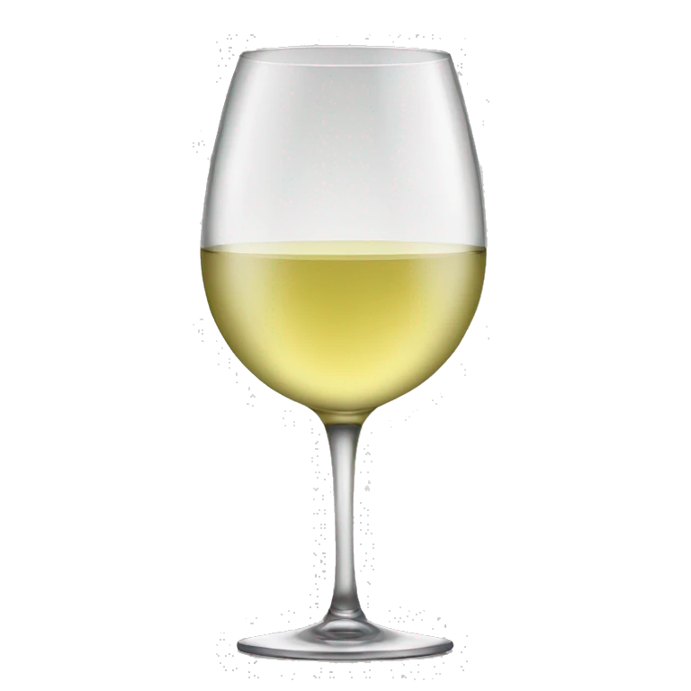 A glass of white wine emoji