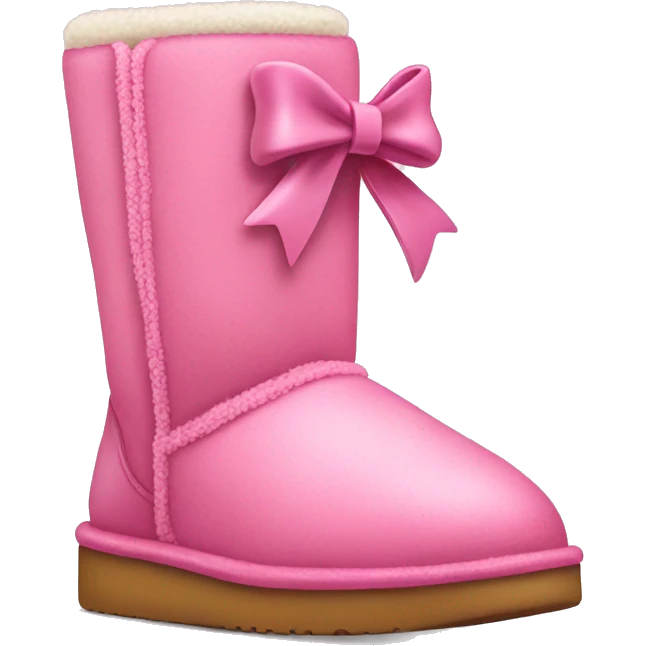 pink uggs with a bow emoji