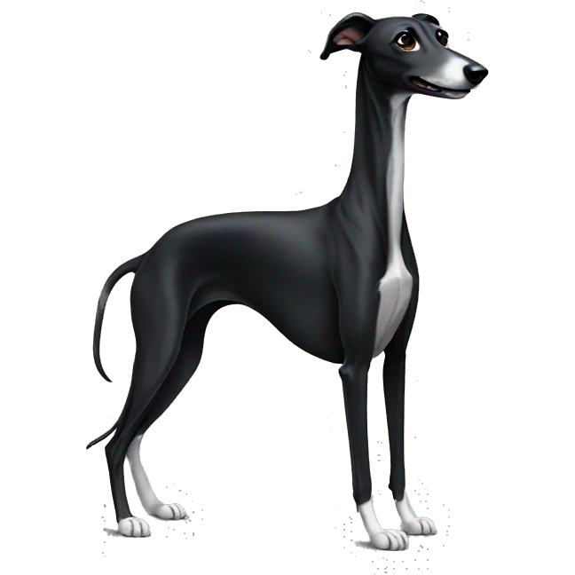 Black greyhound emoji